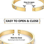 Gold Stainless Steel Openable Kada For Women Bulk