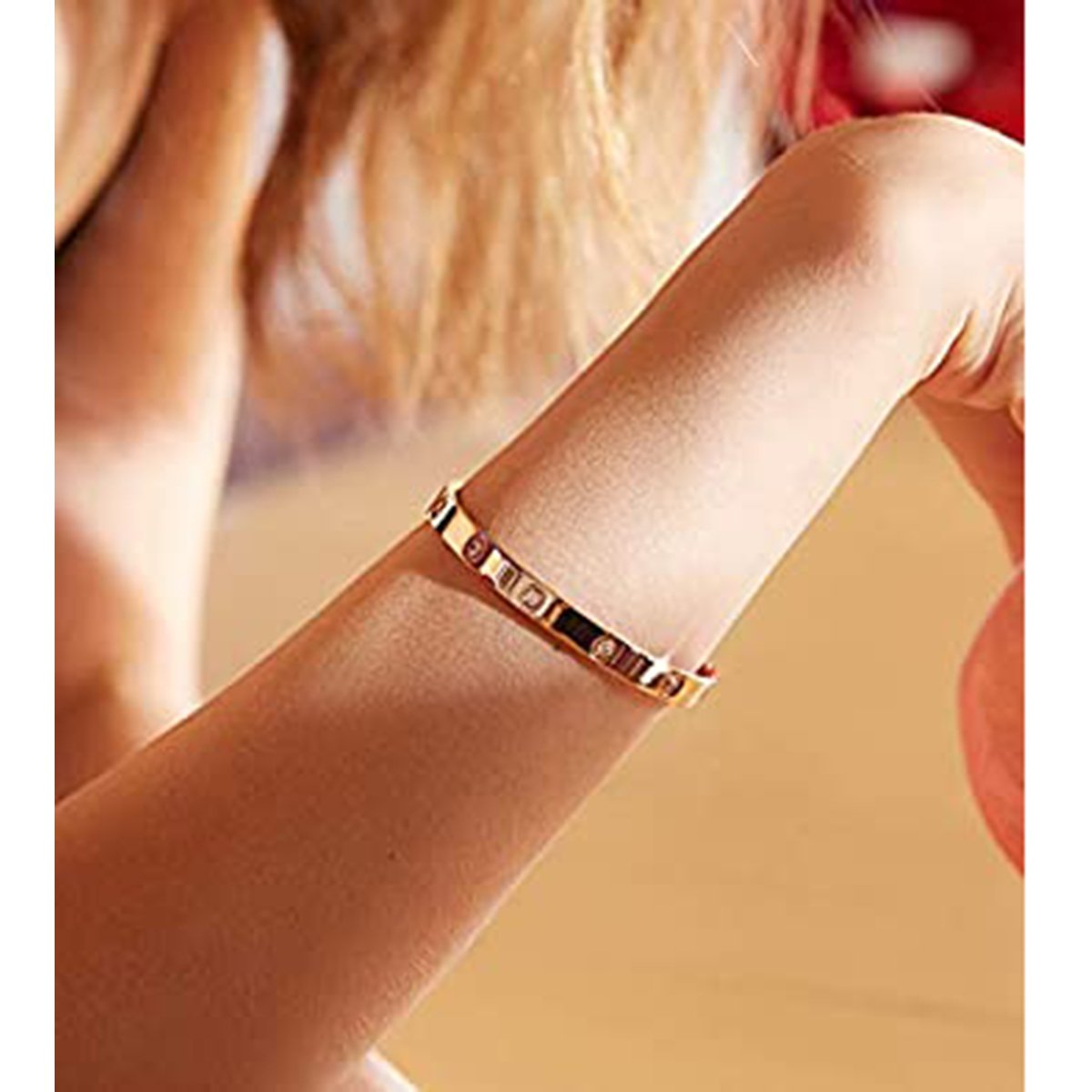 Gold Stainless Steel Openable Kada For Women Bulk