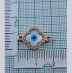 Evil Eye Flower Mother Of Pearl Rose Gold Copper Charm For Women Bulk