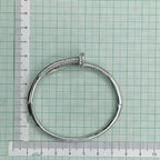 Copper CZ Silver Nail Cuff Kada Bangle Bracelet Girls Bulk
