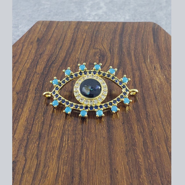 Abalone Evil Eye Gold Green Black Copper Charm For Women Bulk Main image