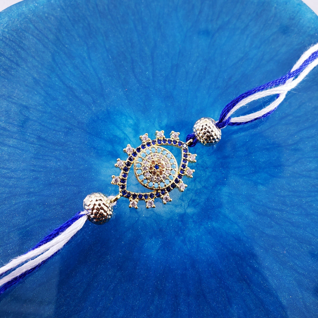 Evil Eye Blue Thread Rakhi For Men Bulk