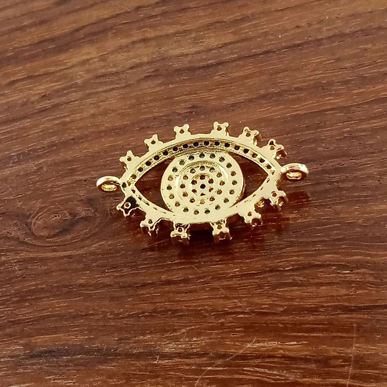 Evil Eye Gold Blue Copper Charm For Women Bulk