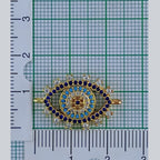 Evil Eye Gold Blue Copper Charm For Women Bulk
