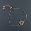 Evil Eye American Diamonds Rose Gold Copper Slider Bracelet Women Bulk