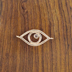 Leaf Evil Eye Rose Gold Zircon Copper Charm For Women Bulk