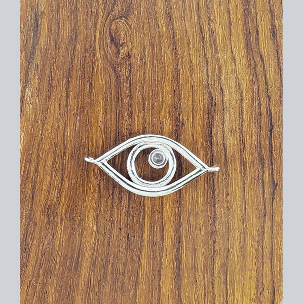 Leaf Evil Eye Silver Zircon Copper Charm For Women Bulk Secondary image
