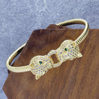 Panther Gold American Diamond Adjustable Cuff Kada Women Bulk