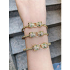 Panther Gold American Diamond Adjustable Cuff Kada Women Bulk