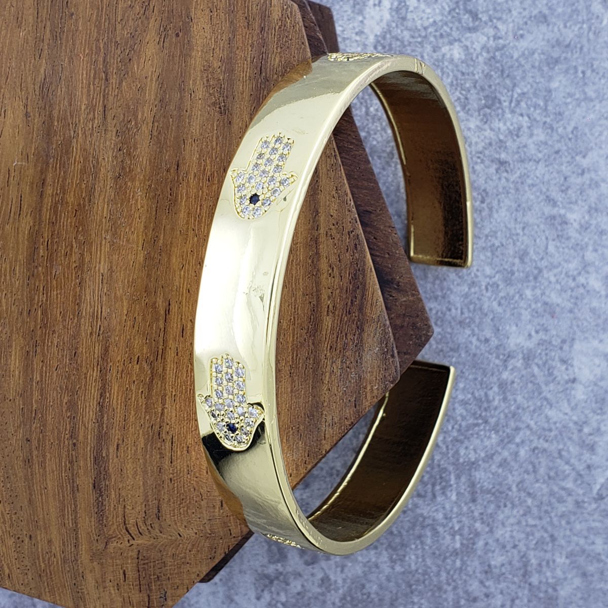 Hamsa Gold Copper Cuff Kada Women Bulk