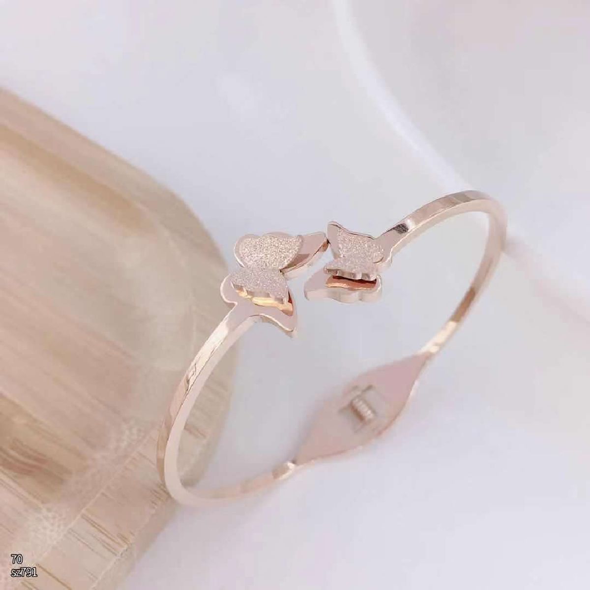 Butterfly Rose Gold Openable Kada For Women Bulk