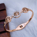 Stainless Steel Rose Gold Openable Slim Kada Bangle Women Bulk