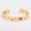 Copper Crystal Gold Blue Evil Eye Cuff Kada For Women Bulk