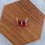 Butterfly Brass Red Crystal Pendant Centre Pcs For Women Bulk
