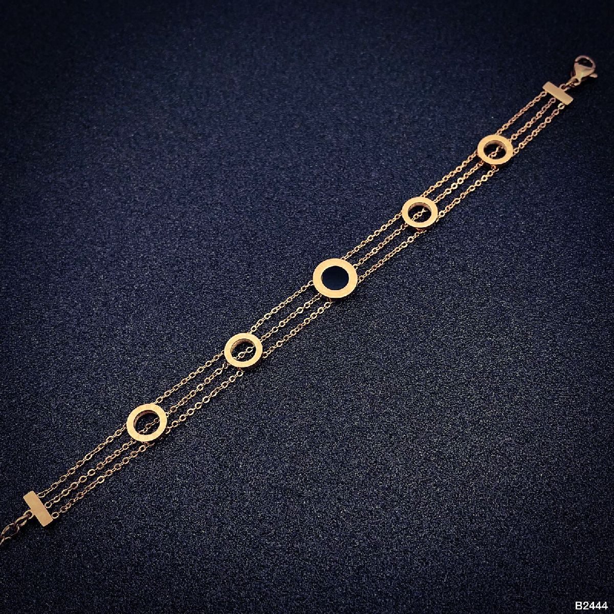 Roman Rose Gold Stainless Steel Bracelet For Women Bulk