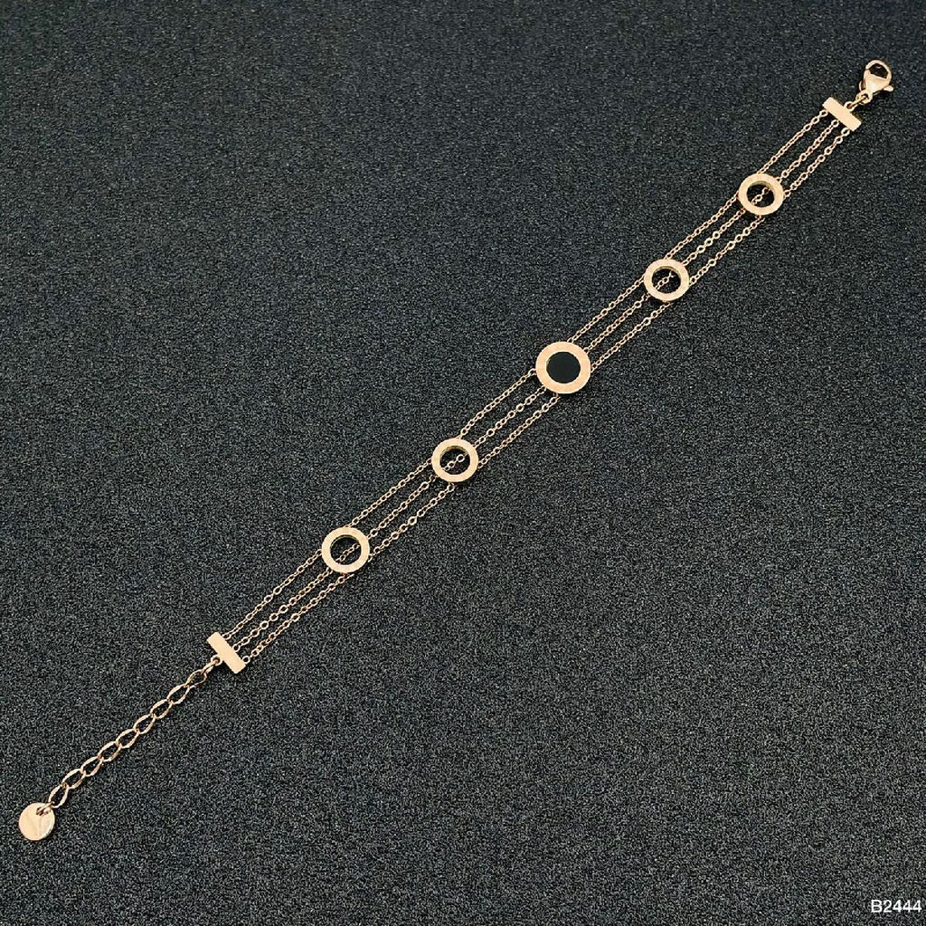 Roman Rose Gold Stainless Steel Bracelet For Women Bulk