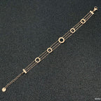 Roman Rose Gold Stainless Steel Bracelet For Women Bulk