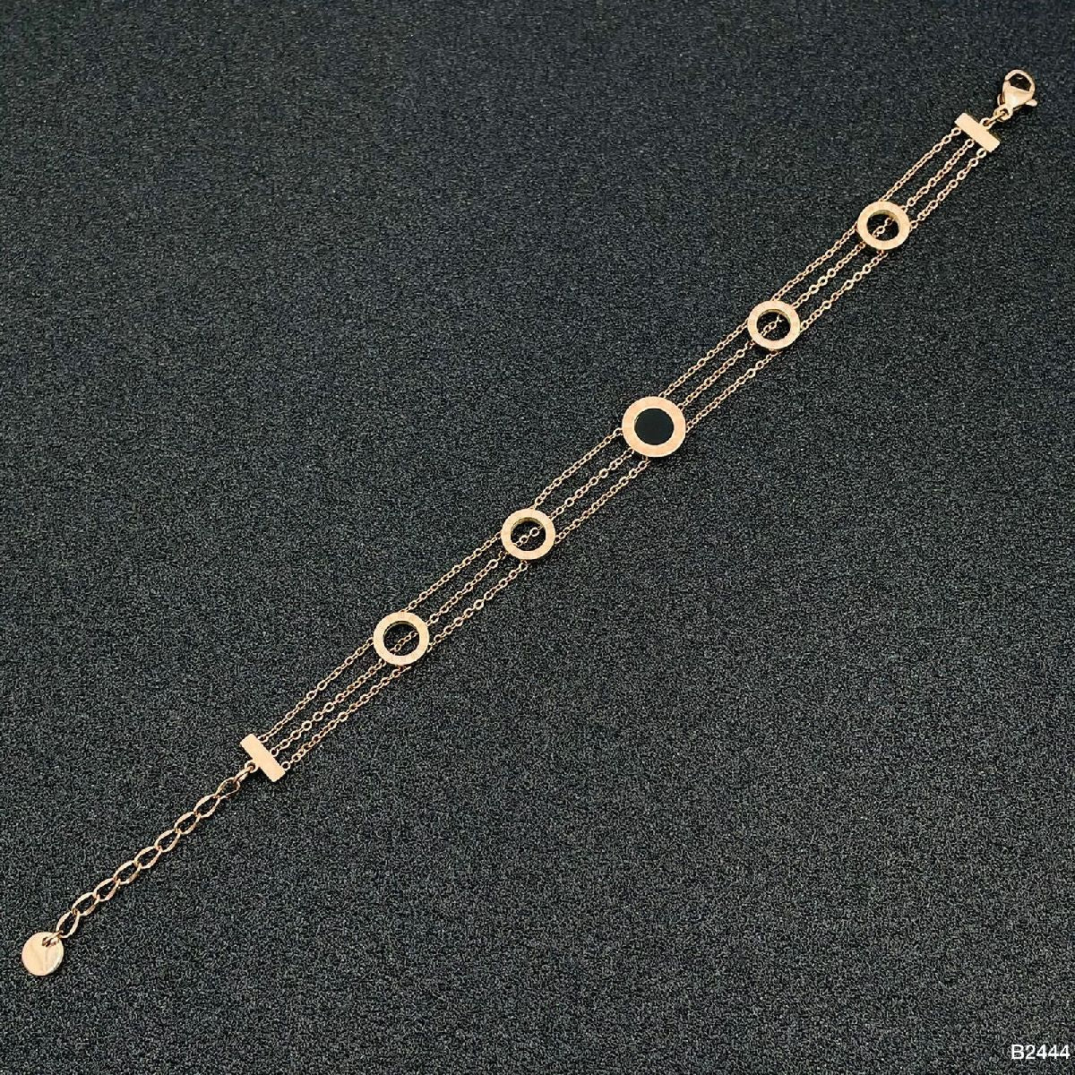Roman Rose Gold Stainless Steel Bracelet For Women Bulk