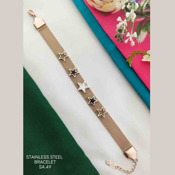 Star White Black Rose Gold Stainless Steel Bracelet Women Bulk Main image