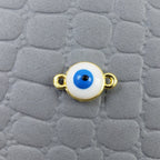 Evil Eye White Blue Enamel Centre Psc For Women Bulk