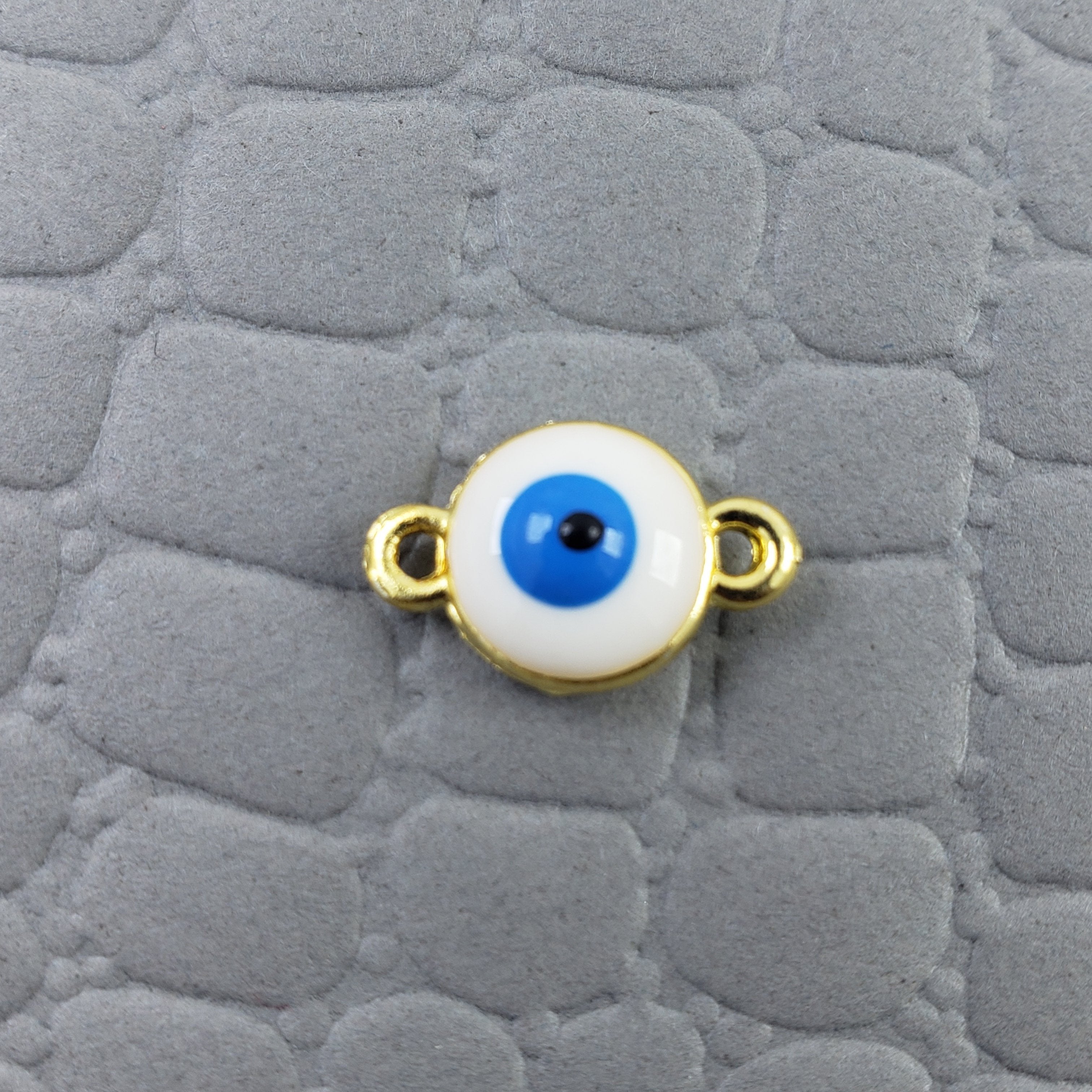 Evil Eye White Blue Enamel Centre Psc For Women Bulk