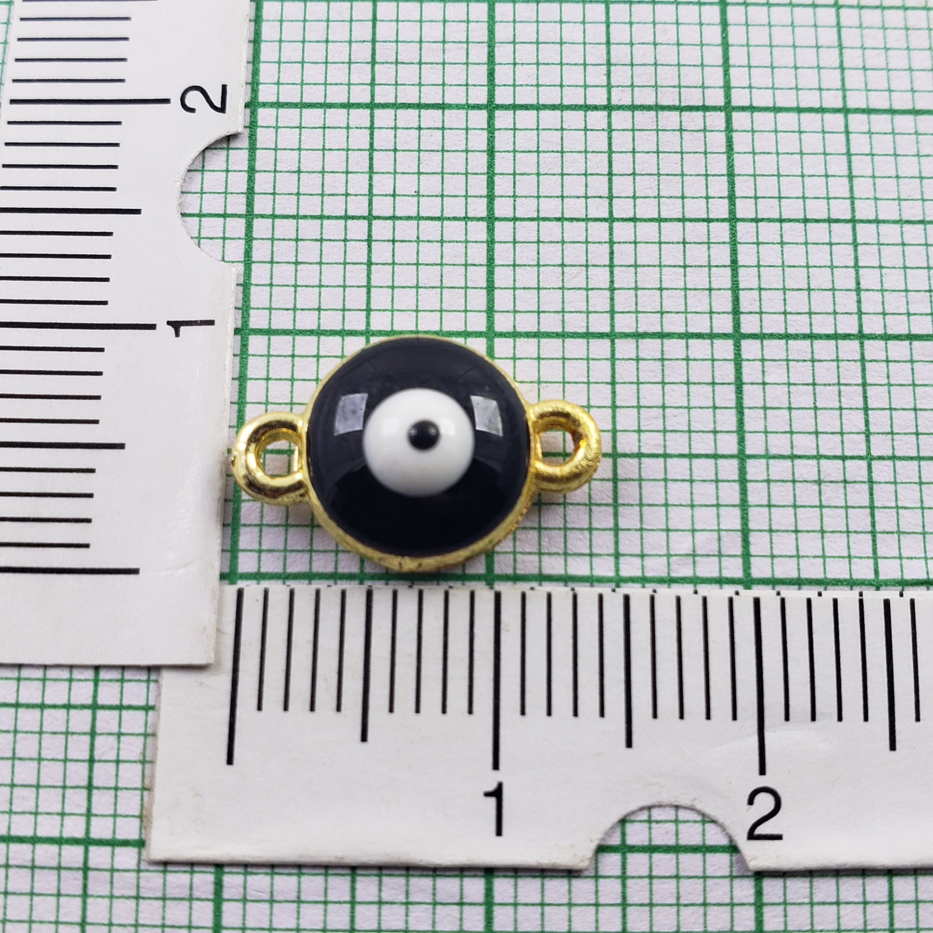 Evil Eye White Blue Enamel Centre Psc For Women Bulk