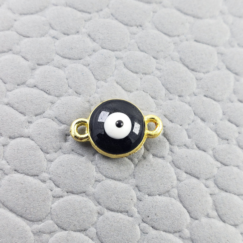 Evil Eye White Black Enamel Centre Psc For Women Bulk