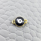 Evil Eye White Black Enamel Centre Psc For Women Bulk