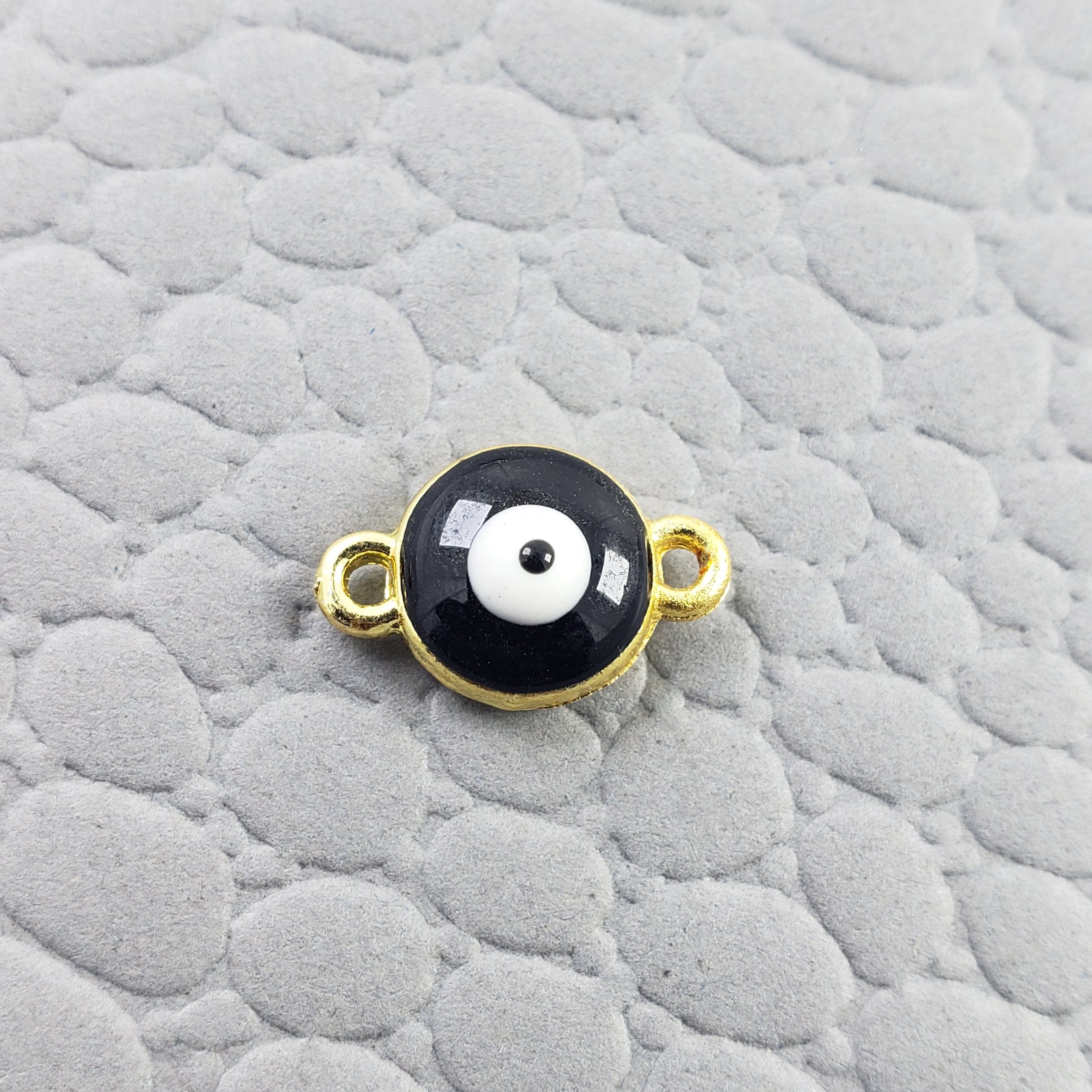 Evil Eye White Black Enamel Centre Psc For Women Bulk