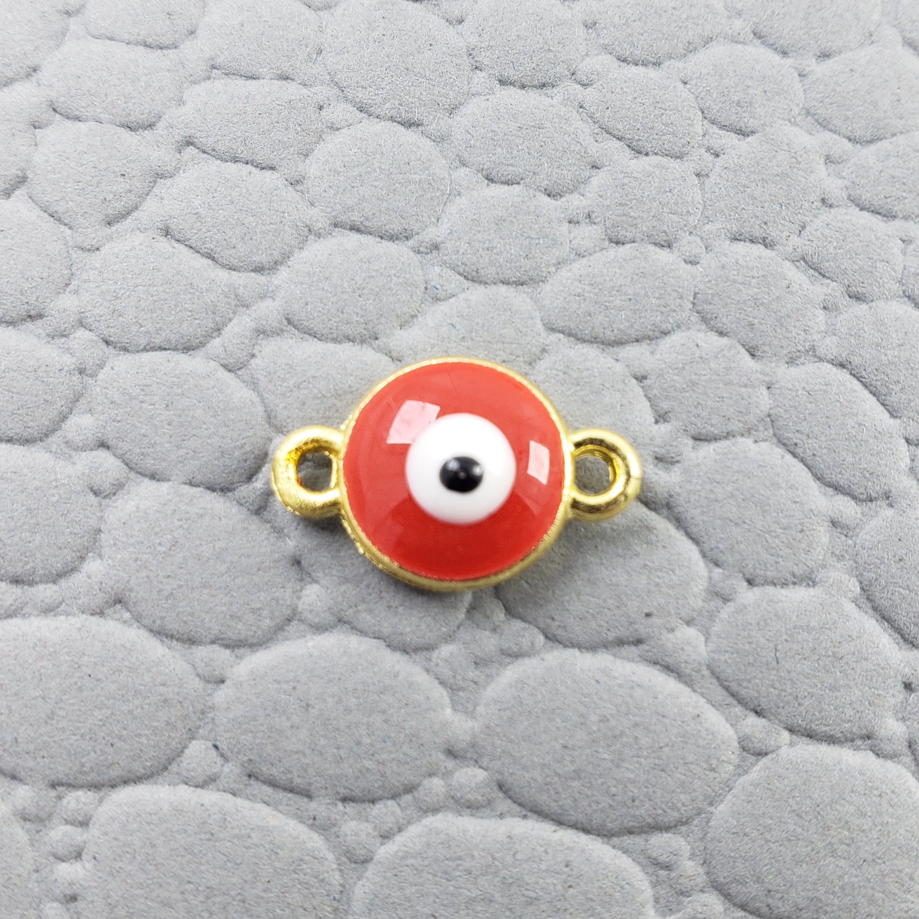 Evil Eye White Red Enamel Centre Ps For Women Bulk