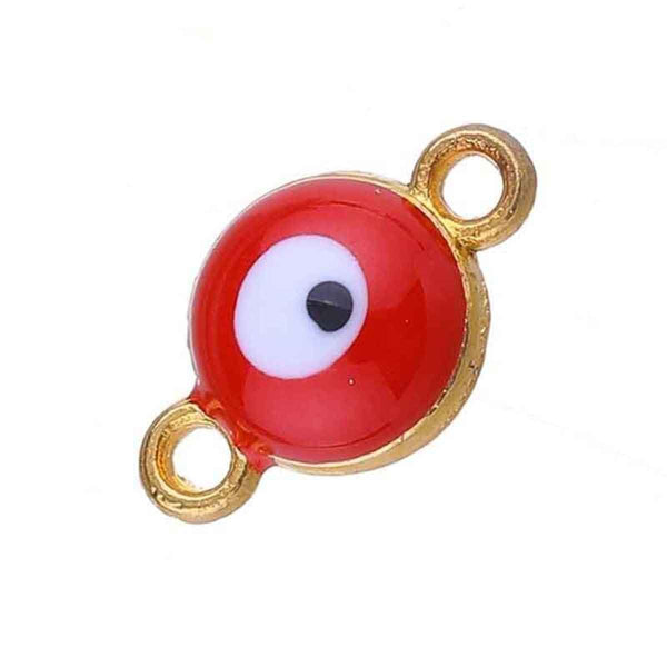 Evil Eye White Red Enamel Centre Ps For Women Bulk Secondary image