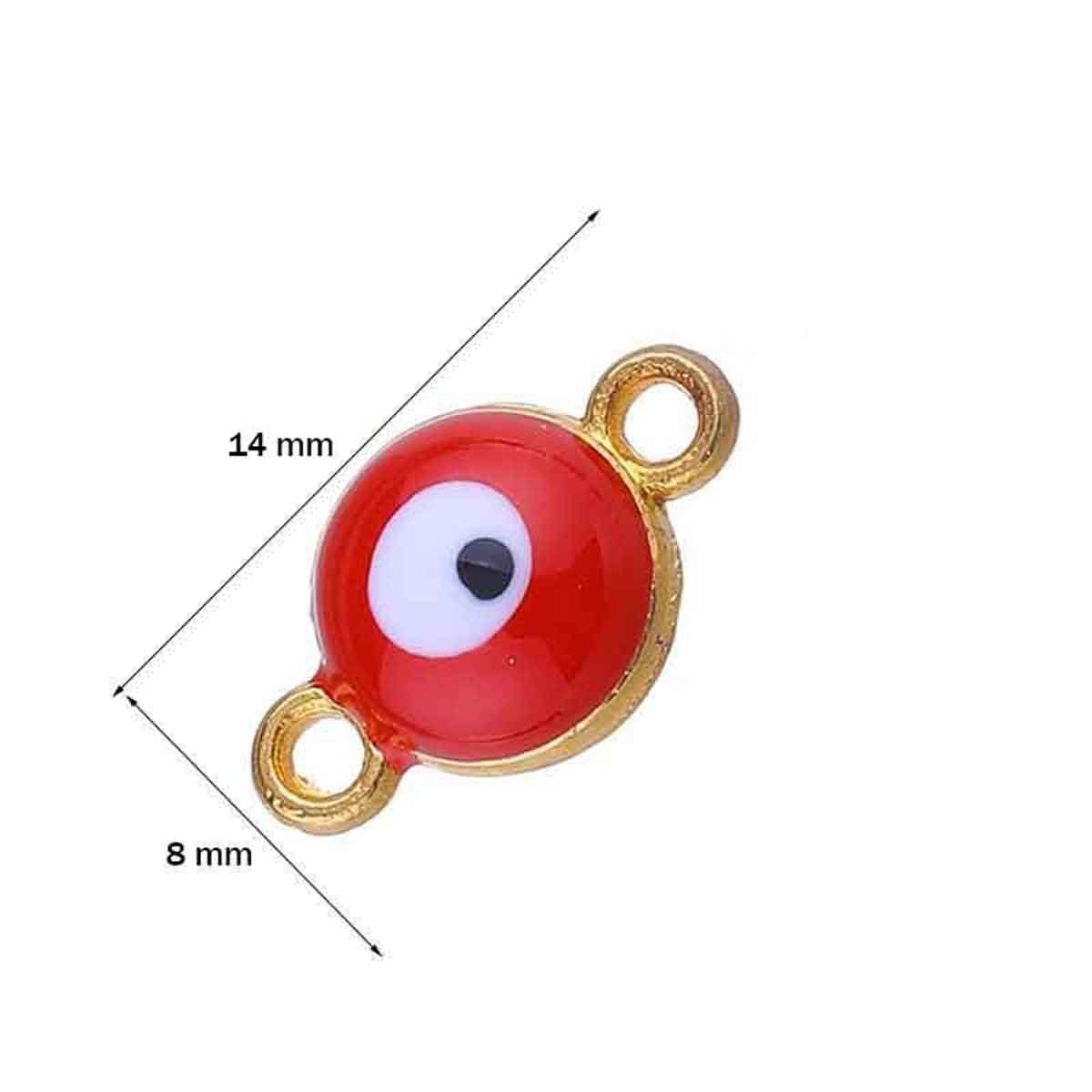 Evil Eye White Red Enamel Centre Ps For Women Bulk