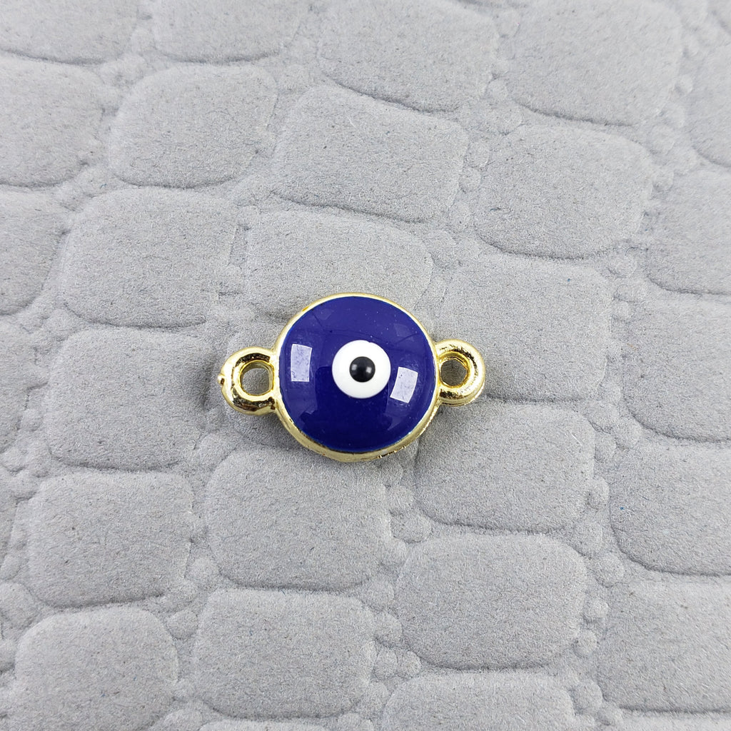 Evil Eye White Dark Blue Enamel Centre Psc For Women
