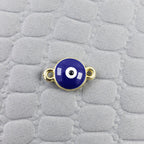 Evil Eye White Dark Blue Enamel Centre Psc For Women