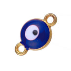 Evil Eye White Dark Blue Enamel Centre Psc For Women