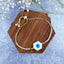 Hexagon Evil Eye White Cubic Zirconia Slider Adjustable Bracelet Bulk