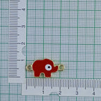 Elephant Evil Eye Red Enamel Centre Ps For Women Bulk
