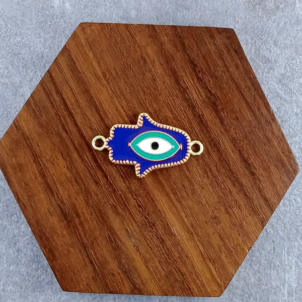 Hamsa Evil Eye Dark Blue Green Centre Psc For Women Bulk Main image