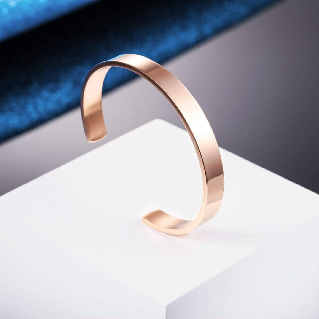 8Mm Stainless Steel Letter Engraved Silver Bangle Cuff Bulk