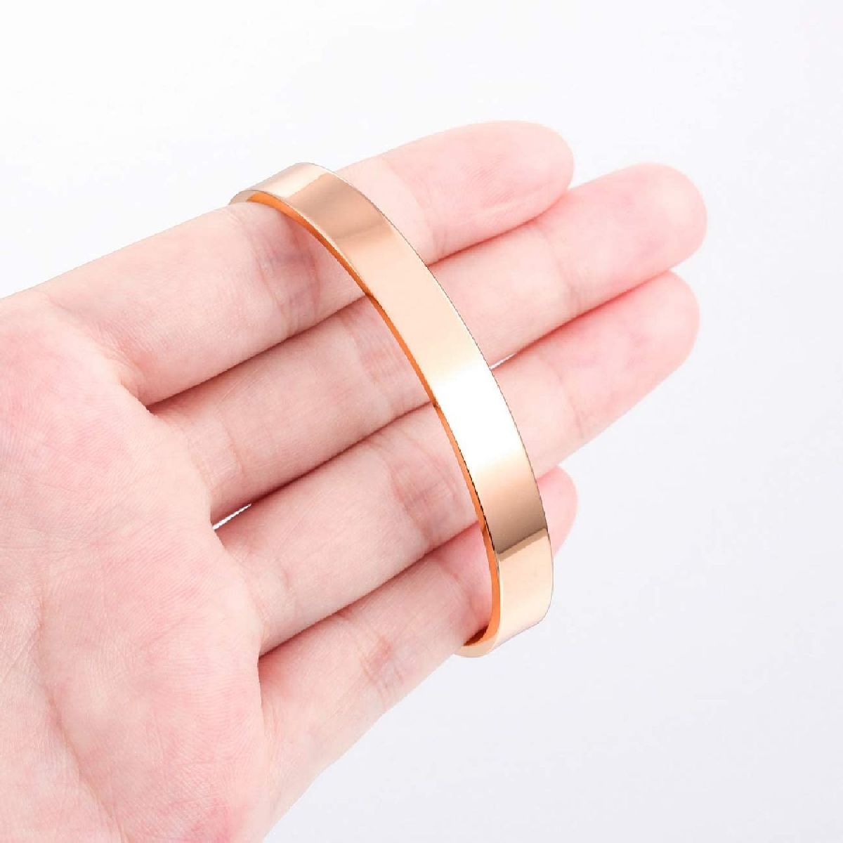 8Mm Stainless Steel Letter Engraved Silver Bangle Cuff Bulk