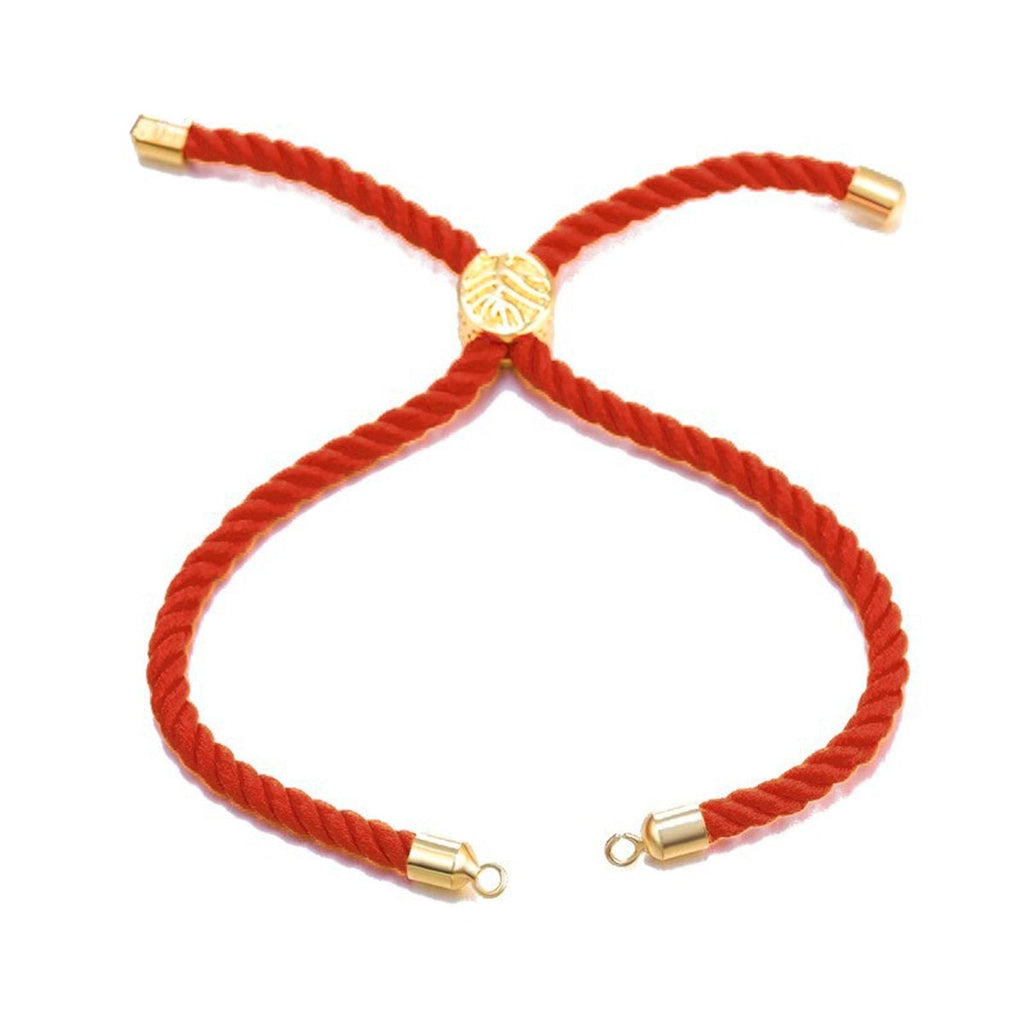 Red Maroon Gold Thread Extender Accessory Diy 9" Bracelet Girls Bulk
