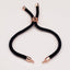 Black Rose Gold Adjustable Thread Bracelet For Women Bulk