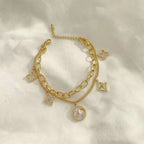 Gold Stainless Steel Chain Link Bracelet For Women Bulk