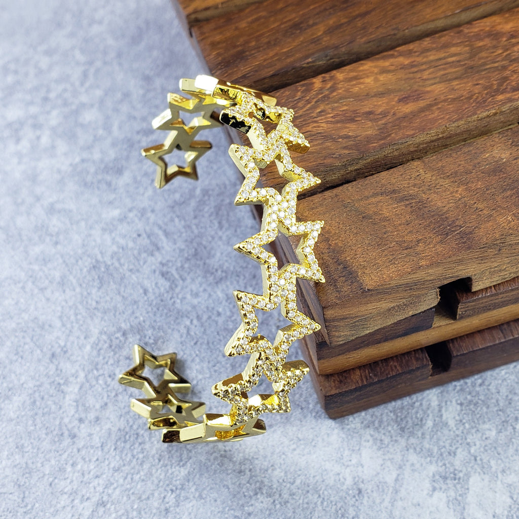 Star Gold Cuff Kada Bangle For Women Bulk