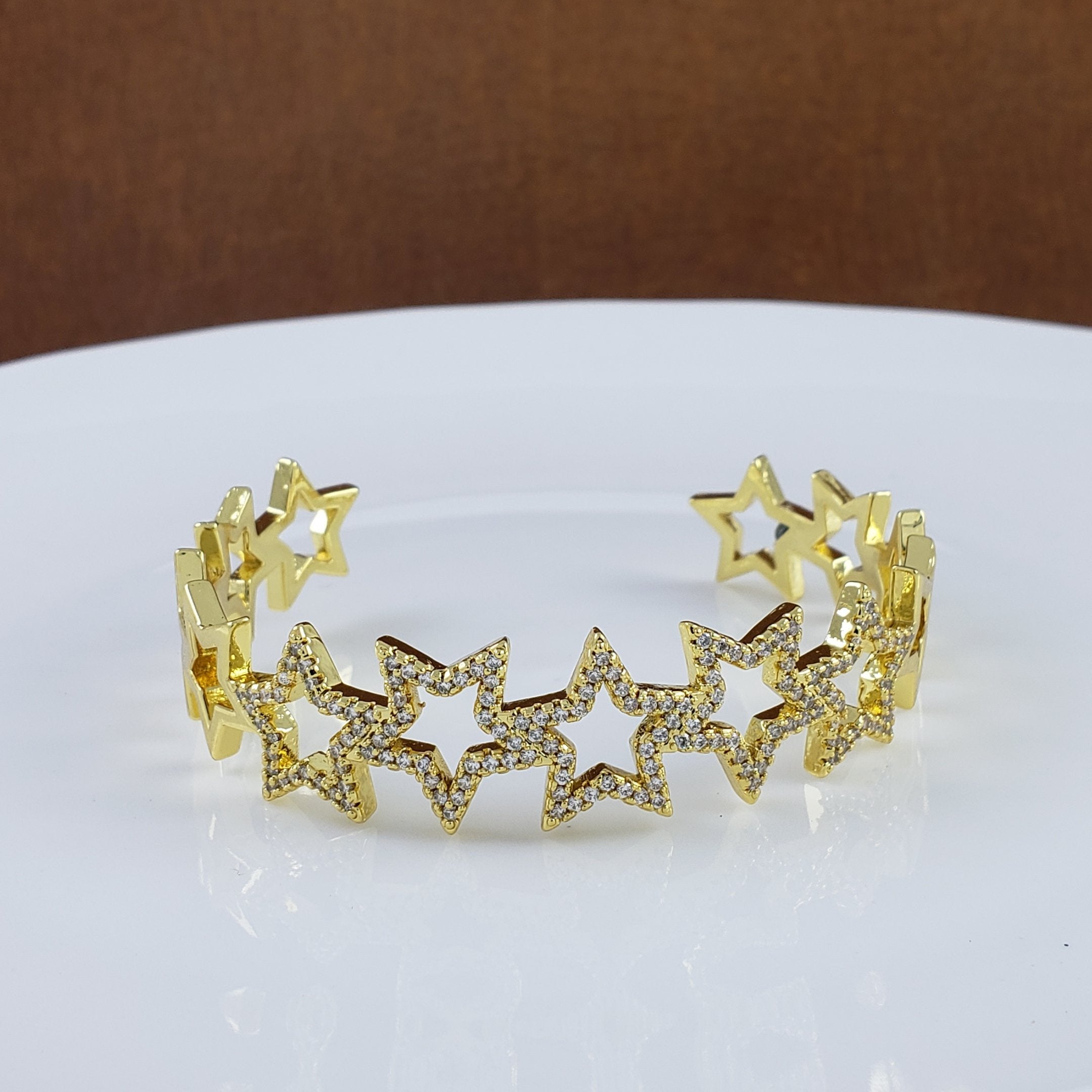 Star Gold Cuff Kada Bangle For Women Bulk