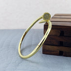 Nail American Diamond Gold Openable Kada Bangle For Women Bulk