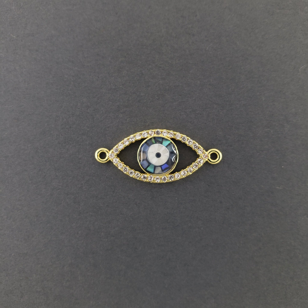 Evil Eye American Diamonds Gold Copper Centre Pcs For Women Bulk