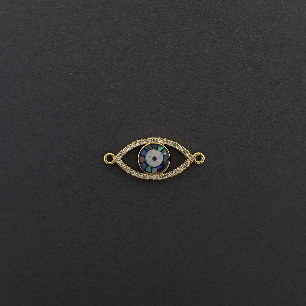 Evil Eye American Diamonds Gold Copper Centre Pcs For Women Bulk