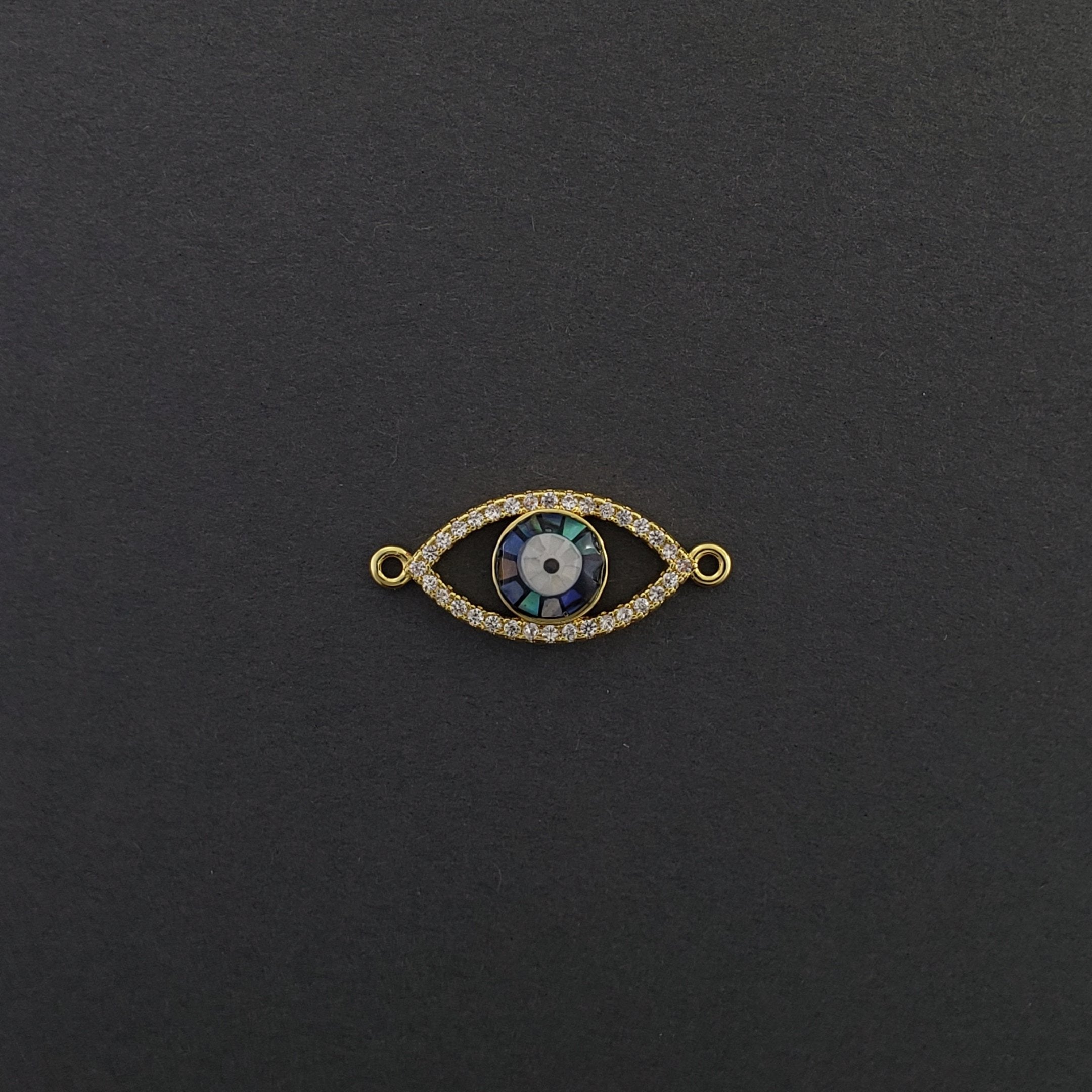 Evil Eye American Diamonds Gold Copper Centre Pcs For Women Bulk