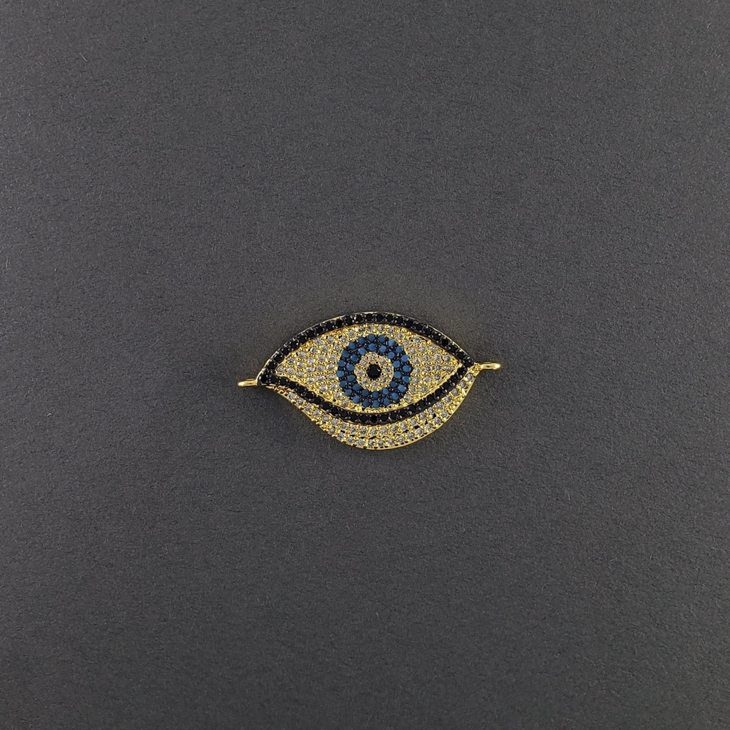 Evil Eye Big Gold Black Copper Centre Pcs For Women Bulk